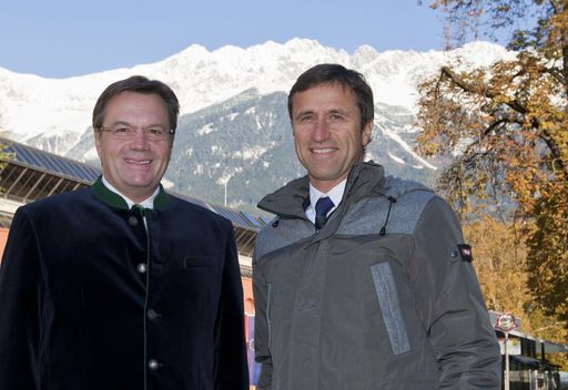 LH Günther Platter und Tirol-Werber Josef Margreiter blicken optimistisch in die Wintersaison.