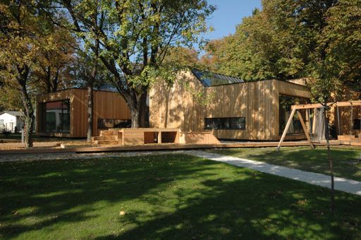 Der neue Kindergarten in Guntramsdorf erhält als erstes Bildungsgebäude Österreichs das Nachhaltigkeitszertifikat der ÖGNI.