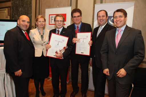V.l.n.r.: David Ungar-Klein, Initiator von Future Business Austria; KR Brigitte Jank, Präsidentin der Wirtschaftskammer Wien; Mag. Johann Zemsky, Vorstandsdirektor Austro Control; Dr. Heinz Sommerbauer, Vorstandsdirektor Austro Control;
Dipl.-Ing. Josef Pröll, Vizekanzler und Finanzminister;
Mag. Markus Beyrer, Generalsekretär der Industriellenvereinigung