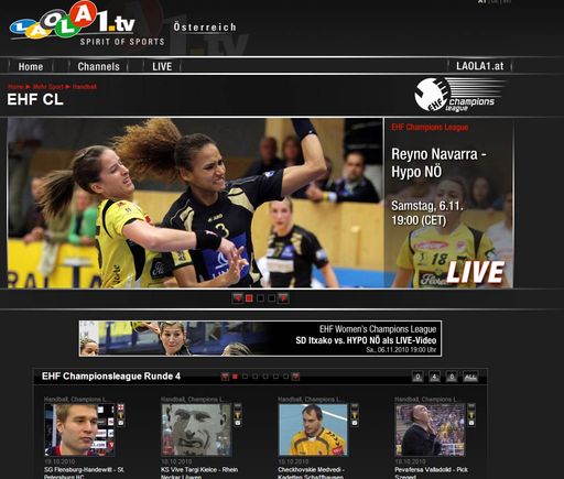 SD Itxako - Hypo NÖ: Women's Champions League als LIVE-Video auf www.laola1.tv