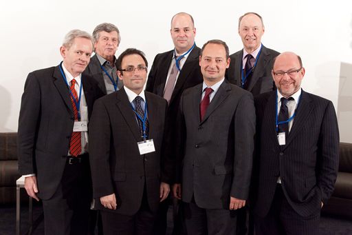  v.l.n.r.: Mag. Reginald Benisch, DI Dr. Wolfdieter Dreibholz, SE Fuad Ismayilov, Alon Shklarek, MBA, Mag. Andreas Schieder, Dr. Wolfgang Ruttenstorfer, Dr. Gabriel Lansky