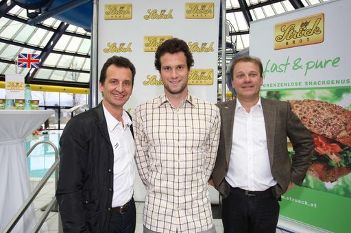 Vorschau Bild von v.l.n.r: Christian Oxonitsch, Markus Rogan, Gerhard Ströck