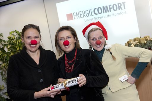 "Energiecomfort spendet gesamtes Weihnachtsetat an Rote Nasen Clowndoctors"