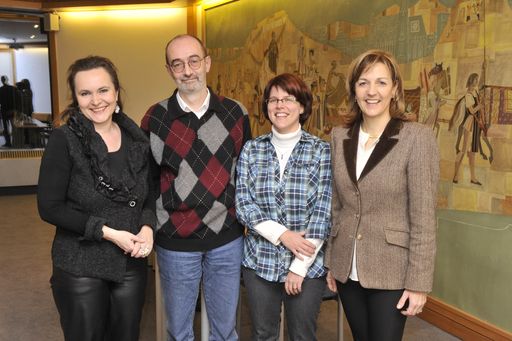 Vorschau Bild von Dr. Gabriele Sauberer (LICS-Auditorin), Mag. Kurt Scheibenpflug (Technische Dokumentation Franz Haas Waffel- und Keksanlagen-Industrie GmbH), Mag. Yvonne Gasser (Technische Redaktion Tridonic GmbH & Co KG), Mag. Sabine Kern (Vorsitzende Berufsgruppenausschuss Sprachdienstleister der Wirtschaftskammer Wien)