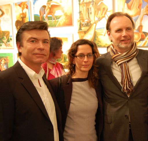  Michael Holeschofsky, kubanische Kulturattachée Ivet LOPEZ, Kurator Dr. Alfred Weidinger