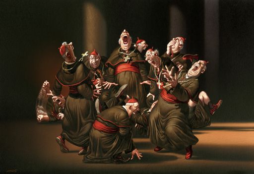 Gerhard Haderer, Die fröhlichen Priester, 2010