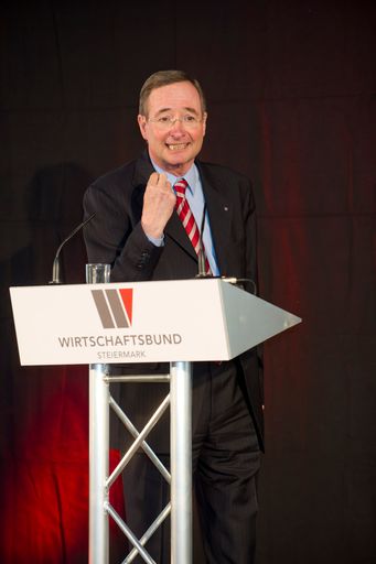 Wirtschaftsbund-Präsident Christoph Leitl beim "Wirtschaftspolitischer Aschermittwoch" in Graz