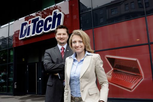  (v.l.n.r.): Damian Izdebski, Firmengründer und Geschäftsführer, DiTech; Aleksandra Izdebska, Firmengründerin und Gesellschafterin, DiTech