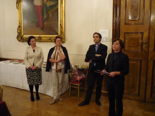 Von links nach rechts: Frauenministerin Heinisch-Hosek, Christa Pölzlbauer, Paul Gulda, Renata Schmidtkunz