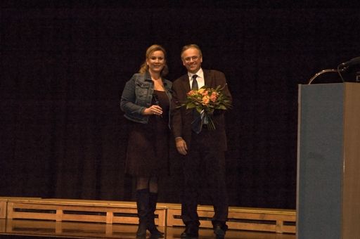  Andrea Radakovits mit Alfred Jirovec (Chorleiter Gospelpower).