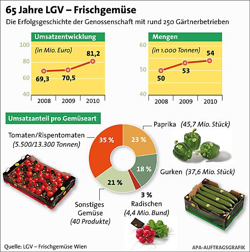 Vorschau Bild von 65 Jahre LGV - Frischgemüse: Die Erfolgsgeschichte der Genossenschaft mit rund 250 Gärtnerbetrieben.