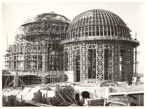 Baustelle des Ersten Goetheanum, 1914