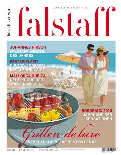 Falstaff stellt in der vierten Ausgabe des Jahres die Qualität und vor allem die Vielfalt der Nahrungsmittel, die zum Grillen geeignet sind, in den Mittelpunkt.