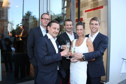 v.l.n.r.:  Friedrich Csörgits, Robert Wagner, Martin Cserni, Kathy und Bernd Michelitsch.