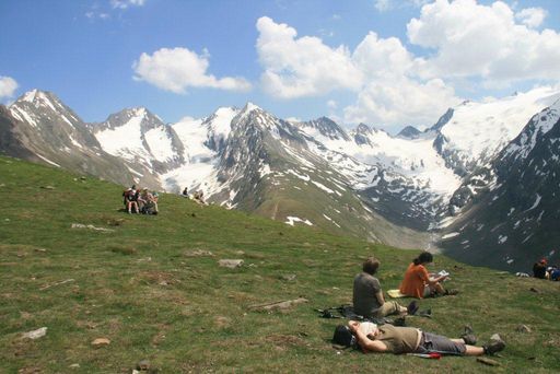 Den Gipfeln so nah in Obergurgl (Tirol).