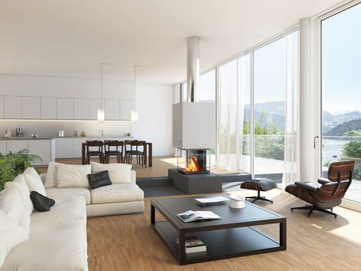 Mit CUBEO(R) bringt Rüegg neues Feuer in den Wohnraum