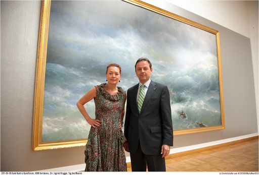  2011-06-08 Bank Austria Kunstforum, Umweltminister Niki Berlakovic und Dir. Ingried Brugger, Tag des Meeres im Bank Austria Kunstforum