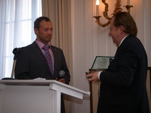  Reinhard Fritsch, Atlas Copco und Johan Eliasson, Präsident Schwed. Handelskammer