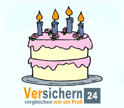  Versichern24 feiert den 4. Geburtstag sowie den Erfolg seiner Webpräsenz.