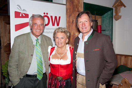  Fritz Bauer, Rosi Schipflinger, Franz Klammer (v.l.)