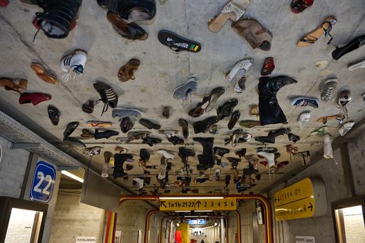 Festival der Regionen 2011, Installation "Schritt für
Schritt" von Werner Puntigam
