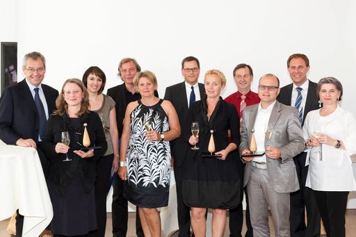 Die Preisträger der "vorarlberg tourismus-Innovationen 2011" mit den Veranstalter.