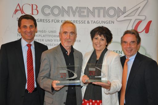 Austrian Congress Award 2011 - v.l. Georg Hechenblaikner, Richard Kruspel, Irene Grünbacher, Christian Mutschlechner.