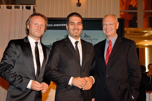 Dr. Wolfgang Baur (re.) bestellt Christian Legat (mi) neben Thomas Kloibhofer (li.) zum Co-CEO von CCC.