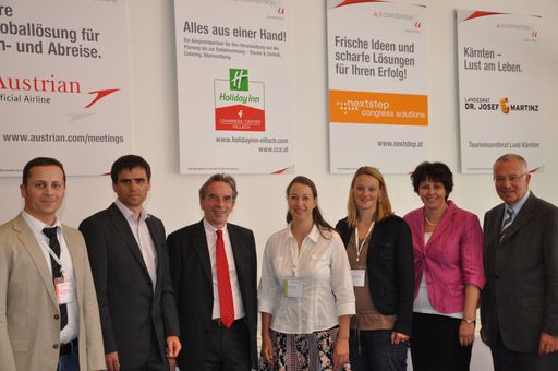 Convention4u 2011 v.l. Markus Aulenbach, Thomas Michor, Christian Mutschlechner, Eveline Zafred, Kathrin Schreiber, Irene Grünbacher, Hans Peter Schroff.