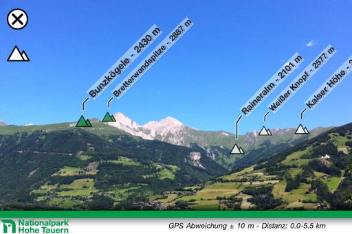 Mit der neuen Handy App ist man über die Gipfelwelt des Nationalparks Hohe Tauern und darüber hinaus bestens informiert.
