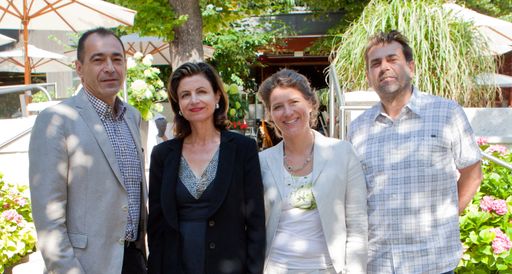 Vorschau Bild von Prominente Touristiker als Paten und Jury zum ReiseSalon: Mag. Norbert Draskovits, ÖRV; Mag. Renate Danler, Hofburg Vienna; Christina Neumeister-Böck, n.b.s; Peter Agathakis, Radio-Wien-Reiseexperte (nicht im Bild: Dr. Petra Stolba, Österreich Werbung)