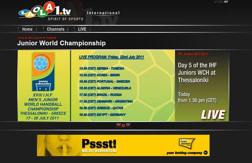 Handball-Fans aufgepasst: Seit 17. Juli läuft die Junioren Handball WM in Griechenland und LIVE bei LAOLA1.tv