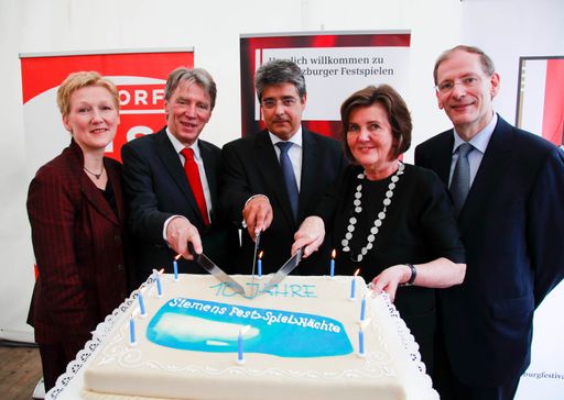Jubiläums Presselunch anlässlich 10 Jahre Siemens Festspielnächte am Kapitelplatz, Salzburg, Foto: Andreas Kolarik/Repolusk, 29.11.2011