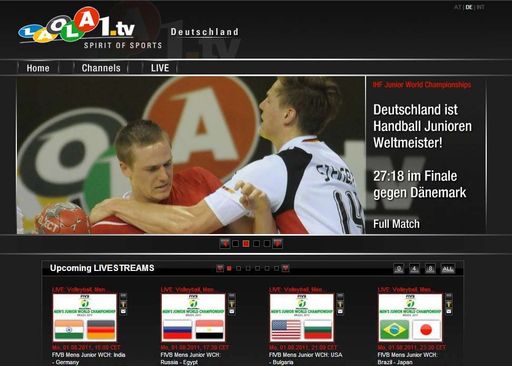 Erfolgreicher Doppelpass zwischen LAOLA1.tv und the sportsman media group: Gemeinsam wird die Erfahrung im Sportrechtehandel und im World Wide Web optimal für Klubs und Verbände sowie Sponsoren und Fans genutzt. Internationale Vermarktung und weltweite Ausstrahlung auf www.laola1.tv garantieren beachtliche Reichweiten und neue Zielgruppen. Top-Events von Fußball bis hin zu Tischtennis und Handball begeistern tausende Fans.