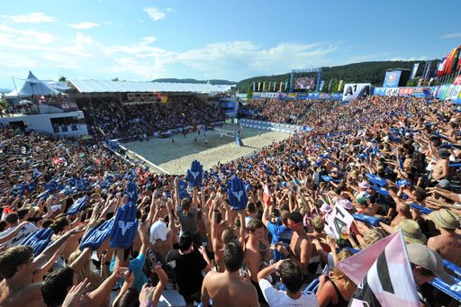 Vorschau Bild von Sechs Tage Sport, Party und große Emotionen brachte die 15. Ausgabe des A1 Beach Volleyball Grand Slams presented by VOLKSBANK.