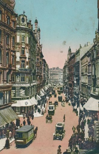  Kärtner Straße, Blick Richtung Stephansplatz, Postkarte 1913