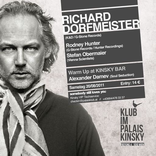 Flyer der Veranstaltung Klub im Palais Kinsky pres. Richard Dorfmeister am 20.08.2011, Palais Kinsky