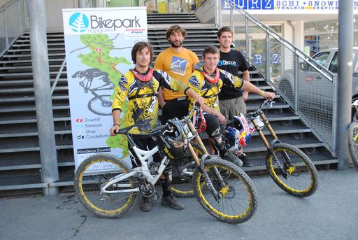 Luke Strobl, Markus Stöckl, Brook Mac Donald und Andreas Bichler.