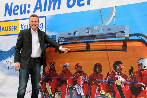 "Mit der neuen Sesselbahn in der Kaiblingalm wird ein weiterer wichtiger Meilenstein am Hauser Kaibling realisiert", freut sich Hauser Kaibling Geschäftsführer Arthur Moser.