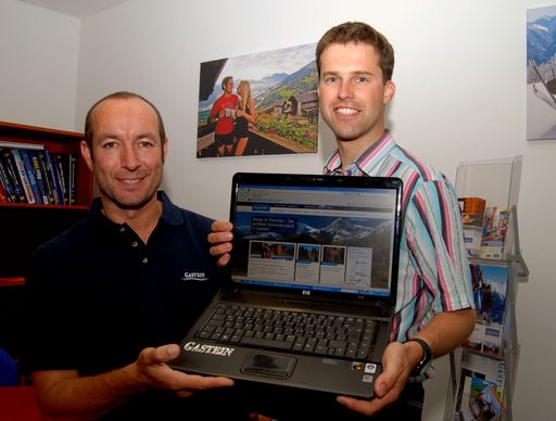 Mag. Martin Zeppezauer GF Gasteinertaltourismus und Mag. (FH) Wolfgang Wagner GF TVB Dorfgatein / Websolutions Gasteinertaltourismus.