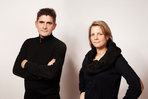Peter Deisenberger, Inhaber und Creative Manager von Brainds und Carmen Doerr, Head of Brand Design;