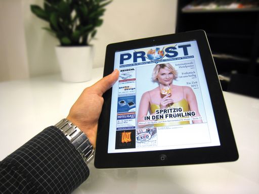  Die neue PROST-App verfügt über ein Archiv, das zum Stöbern einlädt.