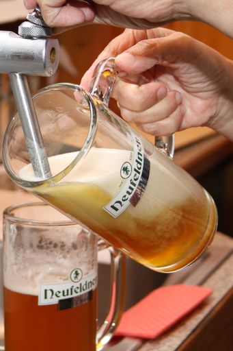 Vorschau Bild von Frisch gezapftes Neufeldner Bio-Bier.