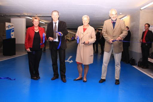 Vorschau Bild von Am Standort Missindorfstrasse 21 im XIV. Bezirk wurde heute Vormittag die neue Garage unterhalb des Wirtschaftsparks Breitensee feierlich eröffnet.