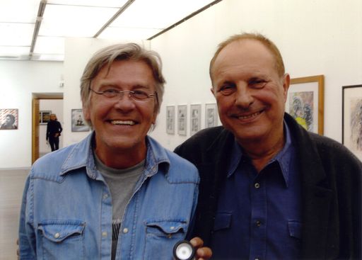 Vorschau Bild von Der Filmemacher Peter Grundei und Attersee in der Salzburger Rupertinums-Ausstellung