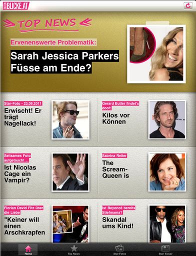 Vorschau Bild von Seitenblicke iPad App