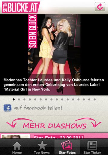 Vorschau Bild von Seitenblicke iPhone App