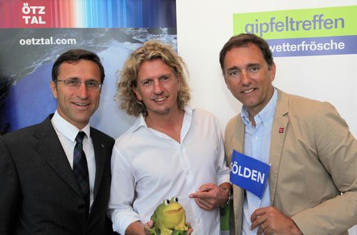 Freuen sich auf den Wettergipfel 2011 (v.l.): Josef Margreiter (Direktor Tirol Werbung), Thomas Weninger (GF pro.media kommunikation), Oliver Schwarz (Direktor Ötztal Tourismus).