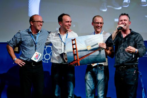  Das Wiener Startup-Unternehmen mySugr (www.mysugr.com) ist der Gewinner der StartupWeek Challenge 2011. Der Preis - ein vom Business Angels Fonds SpeedInvest (www. speedinvest.com) gesponserter und betreuter dreiwöchiger Aufenthalt im Silicon Valley - wurde gestern Abend im Rahmen des TechCrunch Day auf der STARTUP WEEK 2011 überreicht