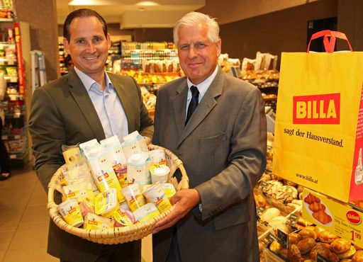  Im Bild v.l.n.r. Josef Siess (Vorstand der BILLA AG) und Franz Küberl (Caritas-Präsident)